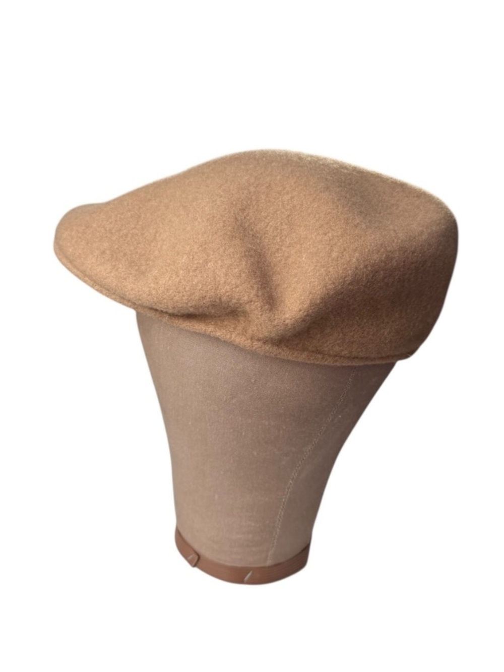 Vintage Turtle K Wool Newsboy Flat Cap Size Small Beige NEW Paperboy Hat Cabbie